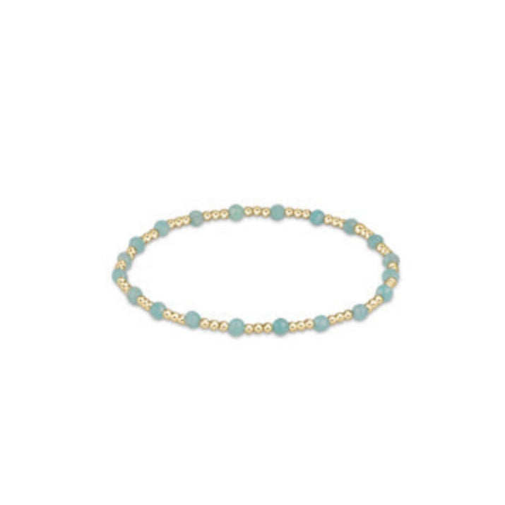 enewton 6.25" Gemstone Gold Sincerity Pattern 3mm Bead Bracelet - Spring/Summer 2024