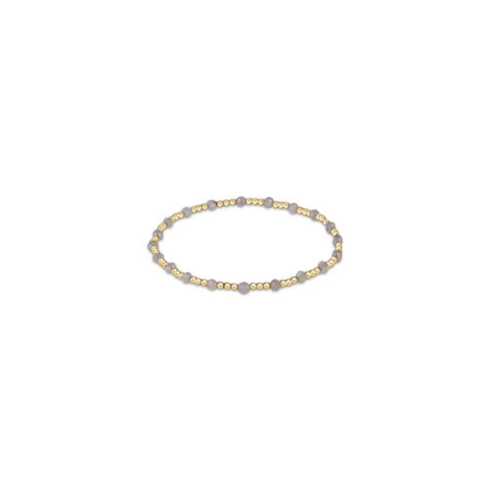 enewton 6.25" Gemstone Gold Sincerity Pattern 3mm Bead Bracelet - Spring/Summer 2024