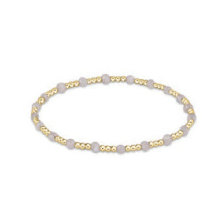 enewton 6.25" Gemstone Gold Sincerity Pattern 3mm Bead Bracelet - Spring/Summer 2024