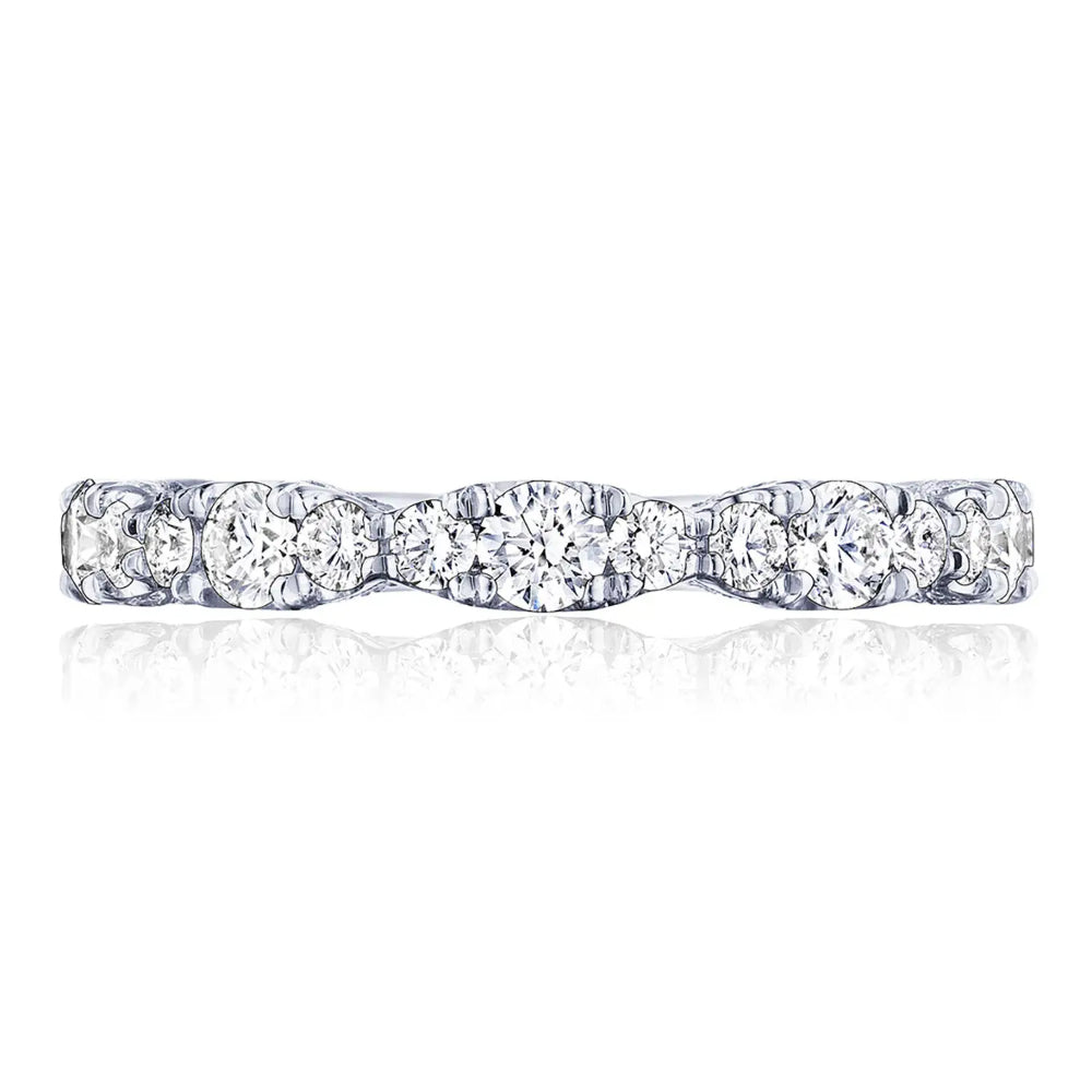 Tacori Classic Crescent, RoyalT Marquise Shape Design Detail Wedding Band