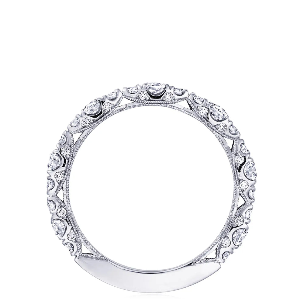 Tacori Classic Crescent, RoyalT Marquise Shape Design Detail Wedding Band