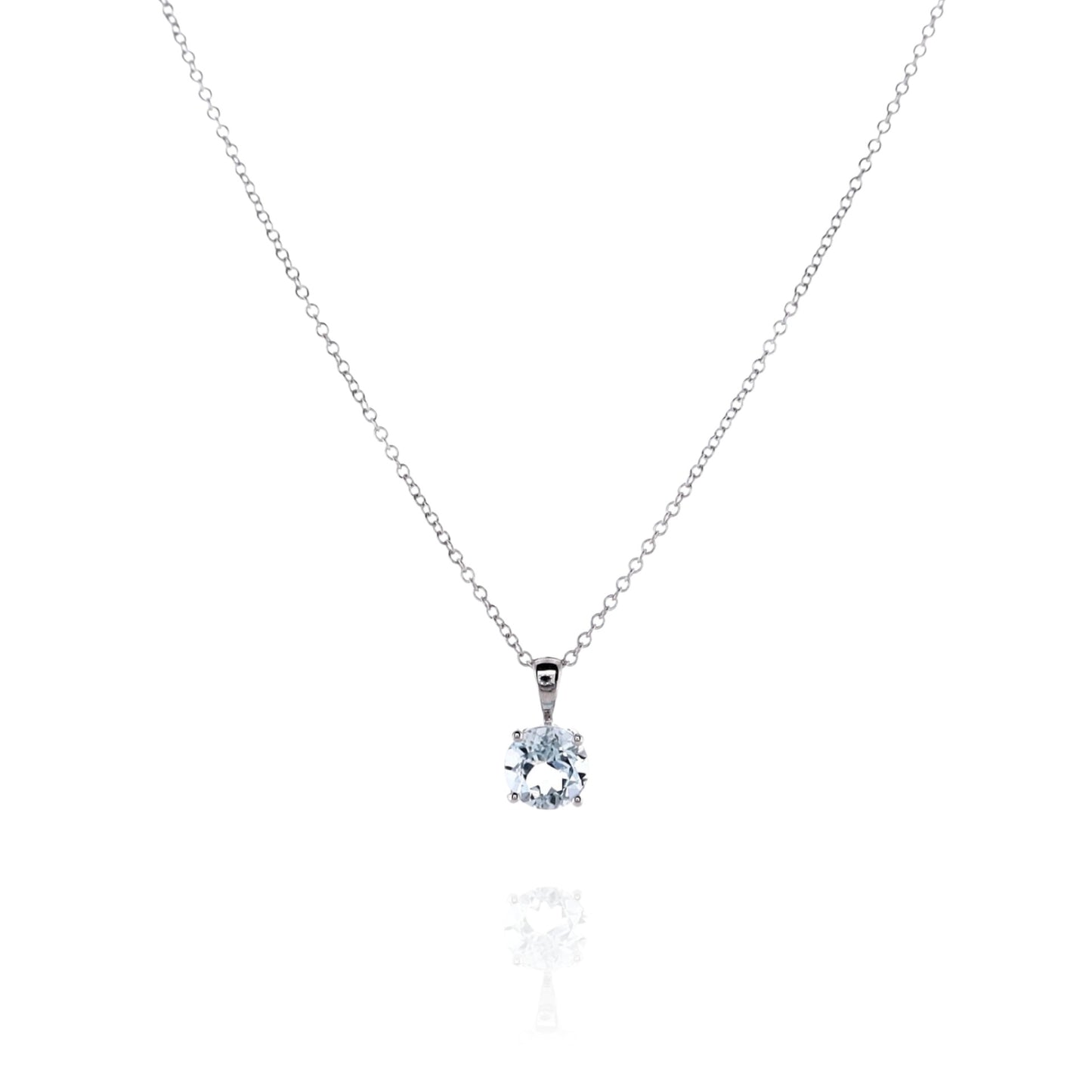 Smyth Jewelers 14k Gold Aquamarine Pendant Necklace