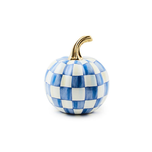 MacKenzie-Childs Royal Check Pumpkin