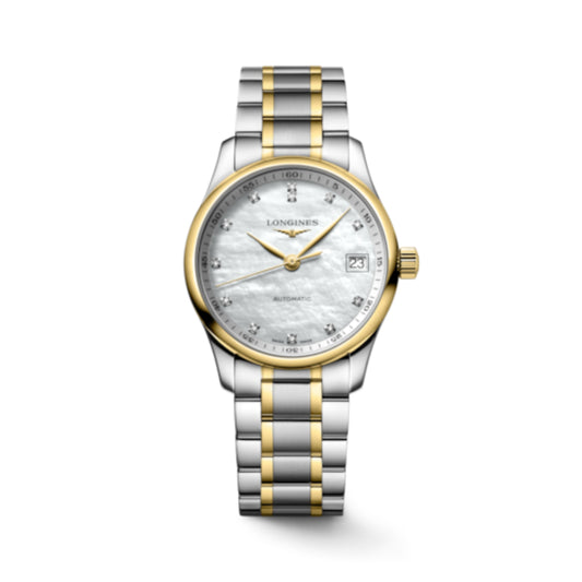 Longines Master Collection Ladies 34mm Two-Tone Automatic with Diamonds, L23575877