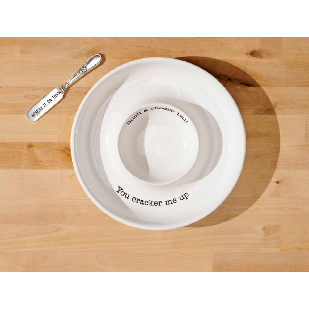 Mud Pie Cheese Ball Serving Dish Set