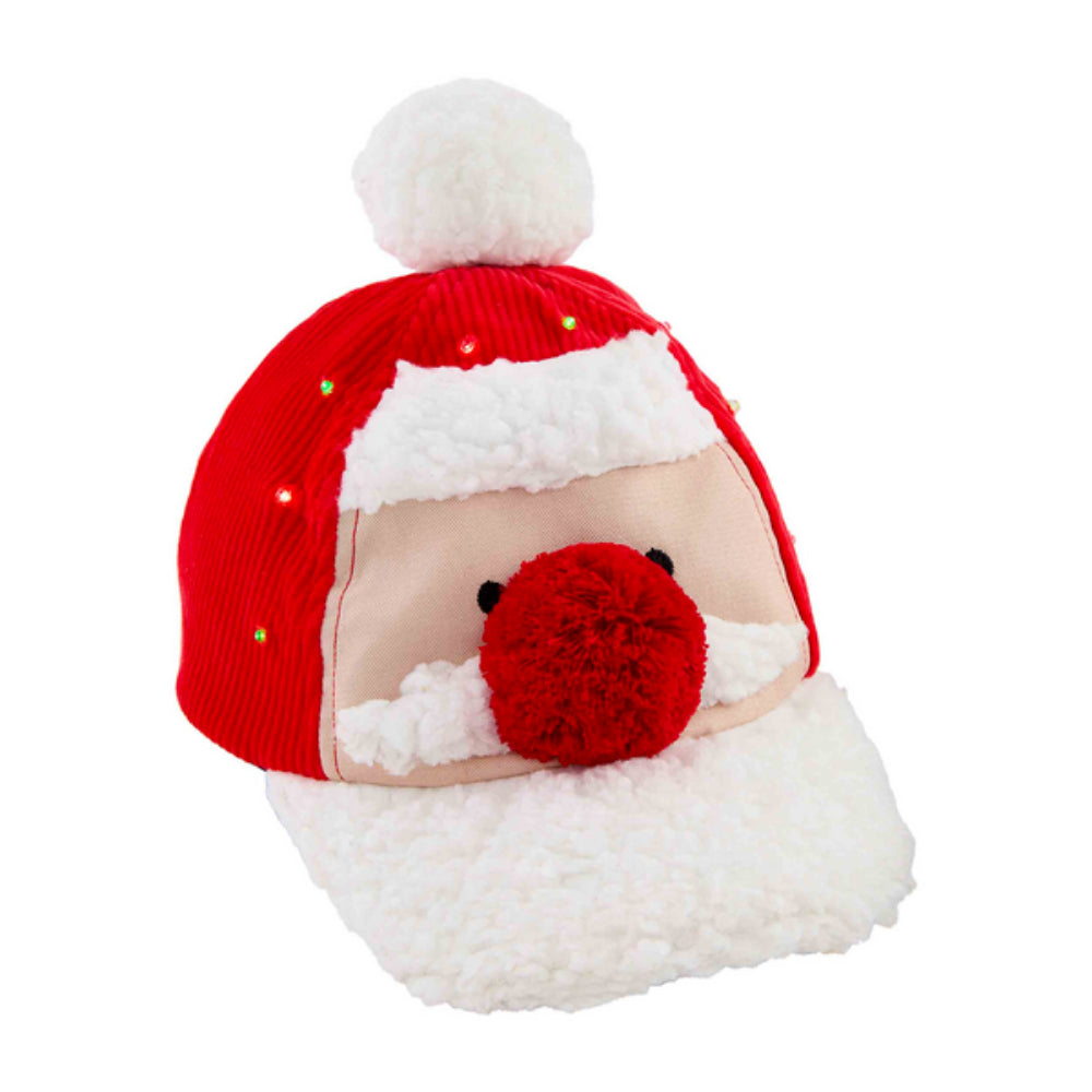 Mud Pie Santa Light-Up Baseball Hat