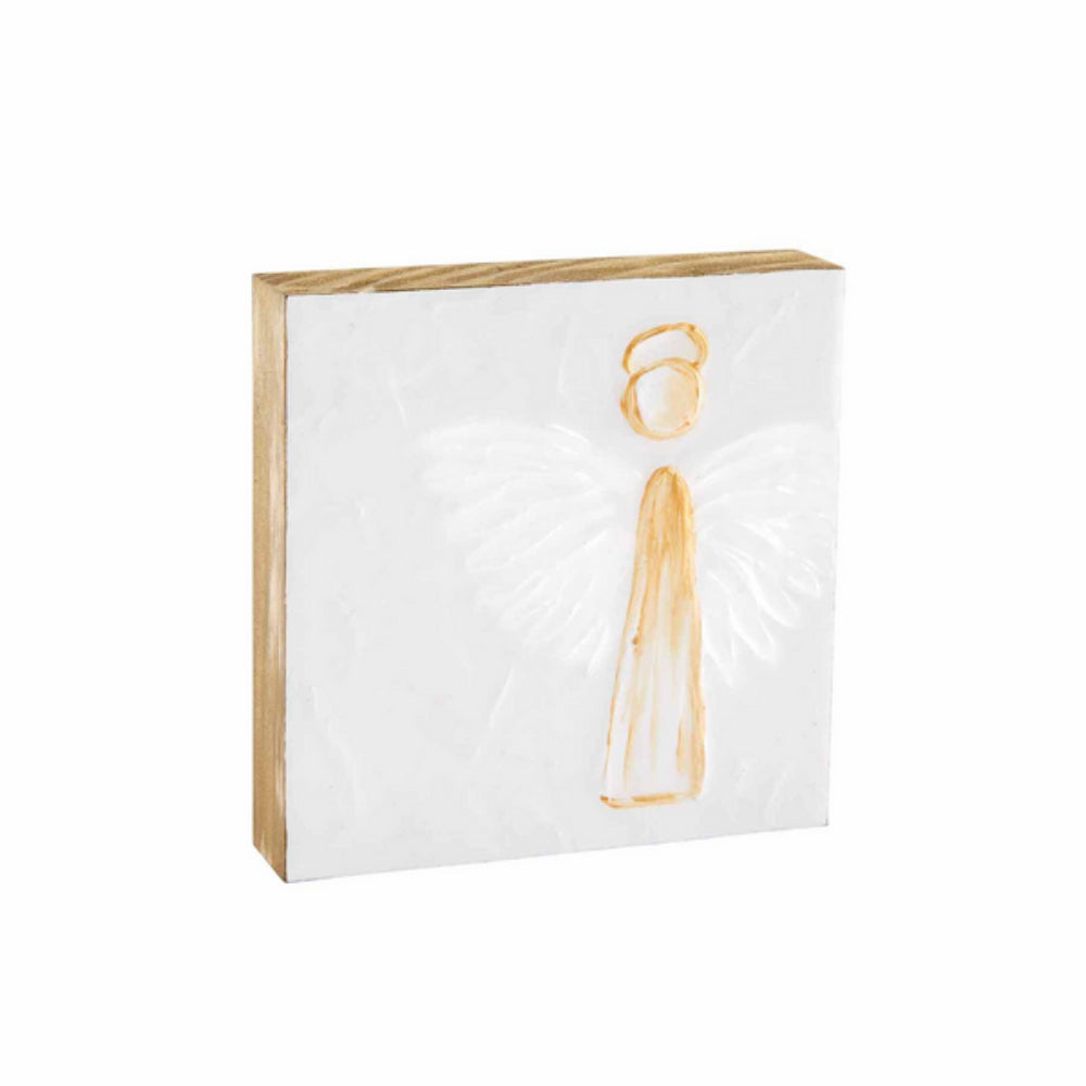 Mud Pie Large Angel Decorative Block