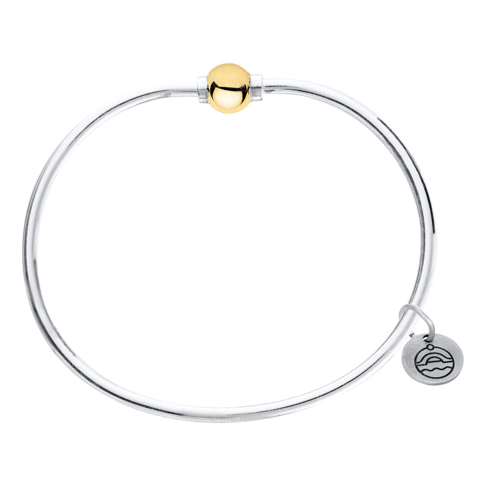 Cape Cod Two Tone Single Bead Bracelet