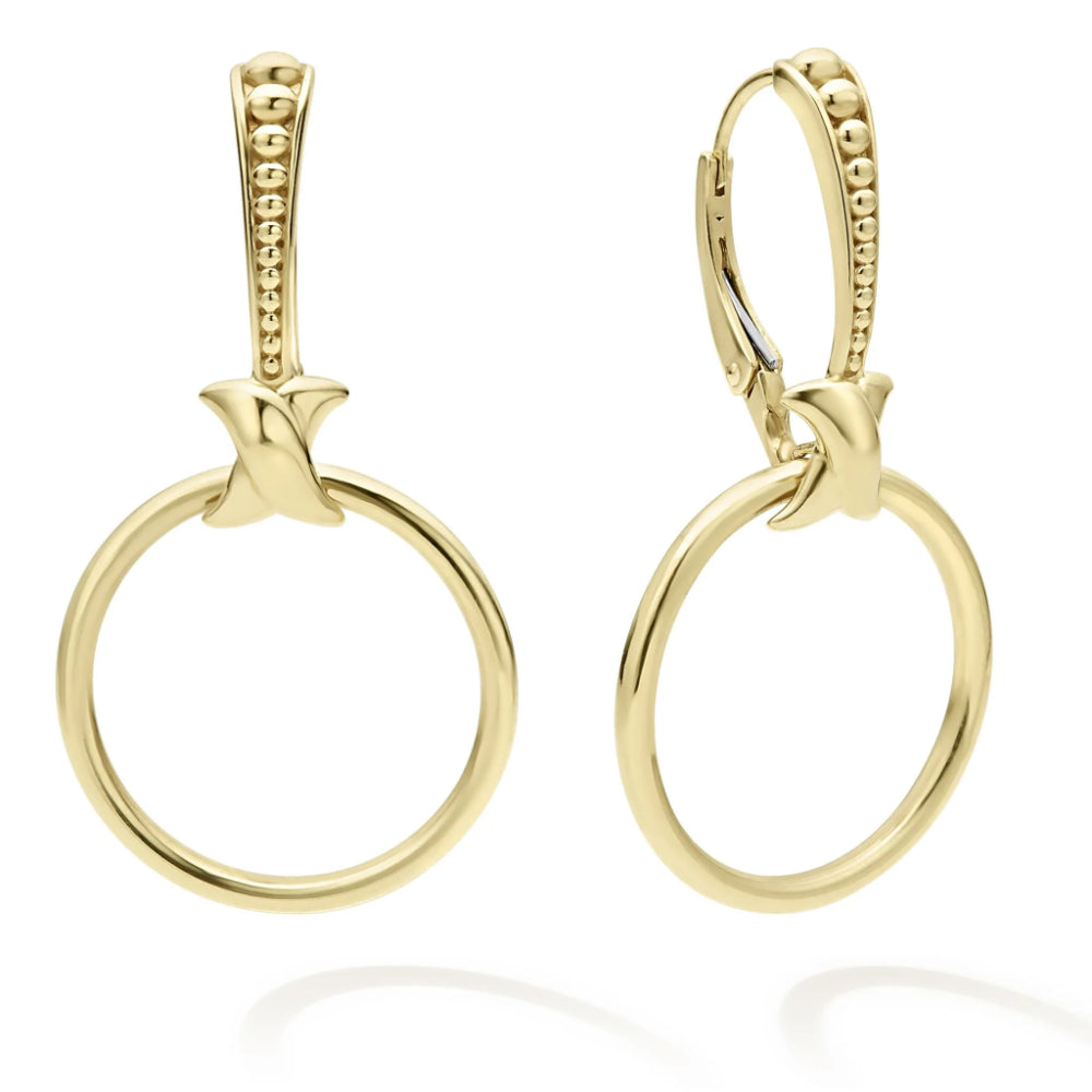 Lagos 18k Meridian Double Circle Earring Set, Interchangable