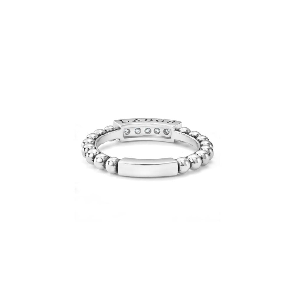 Lagos Caviar Spark Diamond Stacking Ring