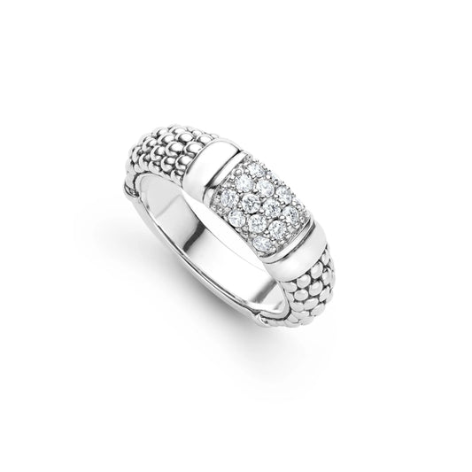 Lagos Signature Caviar Diamond Ring