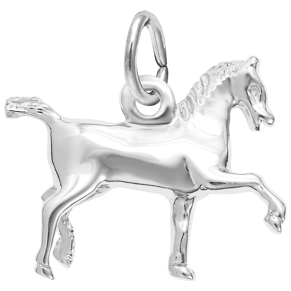 Sterling Silver Trotting Horse Charm