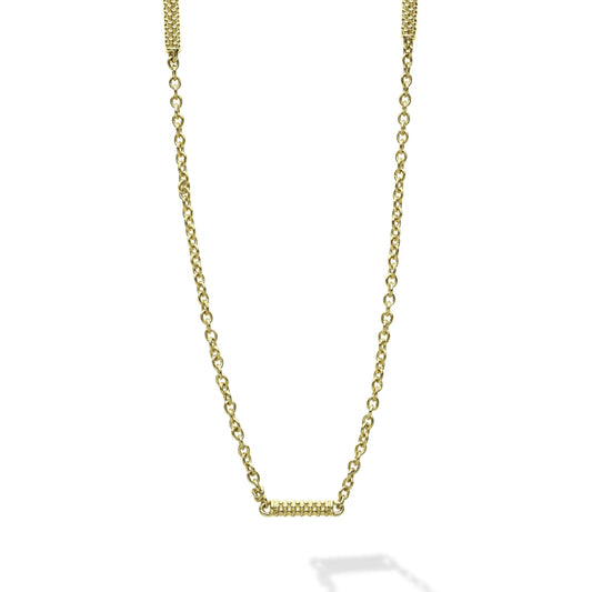 Lagos Superfine Caviar 5 Station Chain Necklace