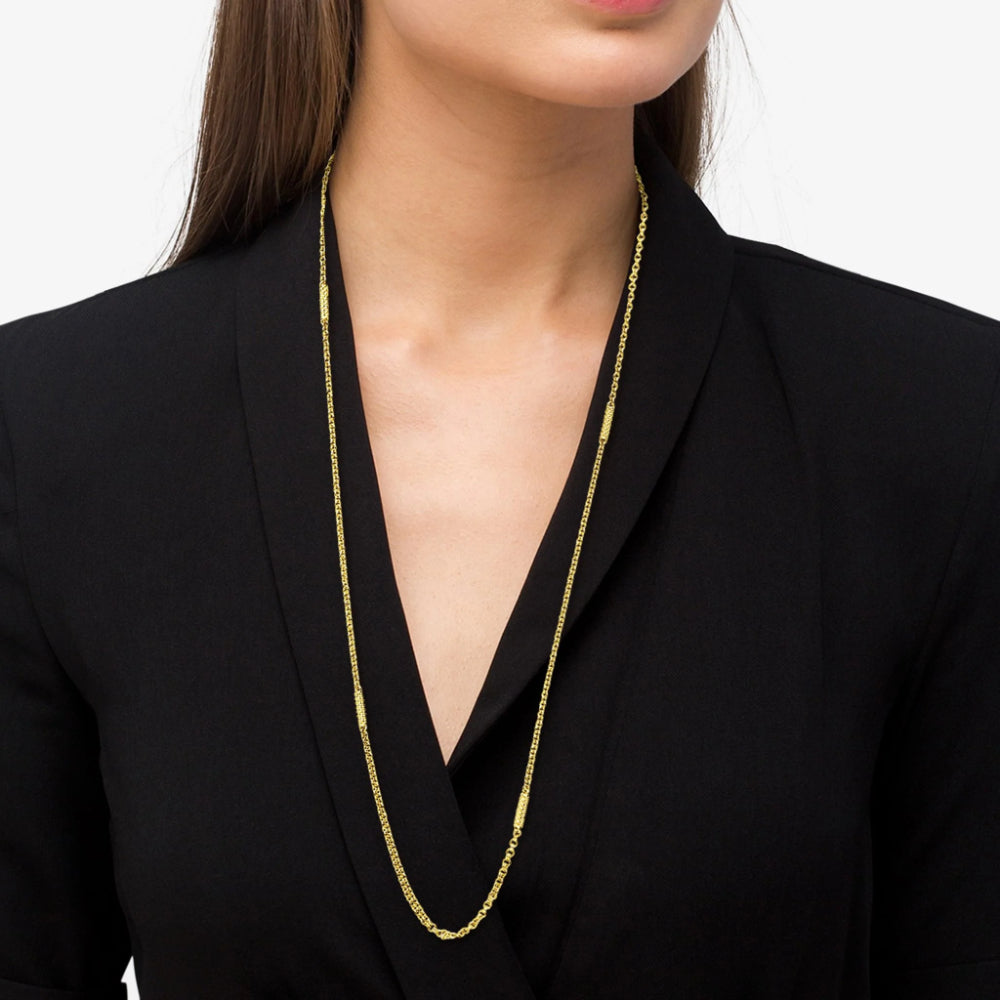 Lagos Superfine Caviar 7 Station Chain Necklace