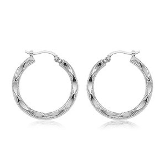 Children's 14K Yellow Gold Polish Plain Endless Small Hoop Earrings