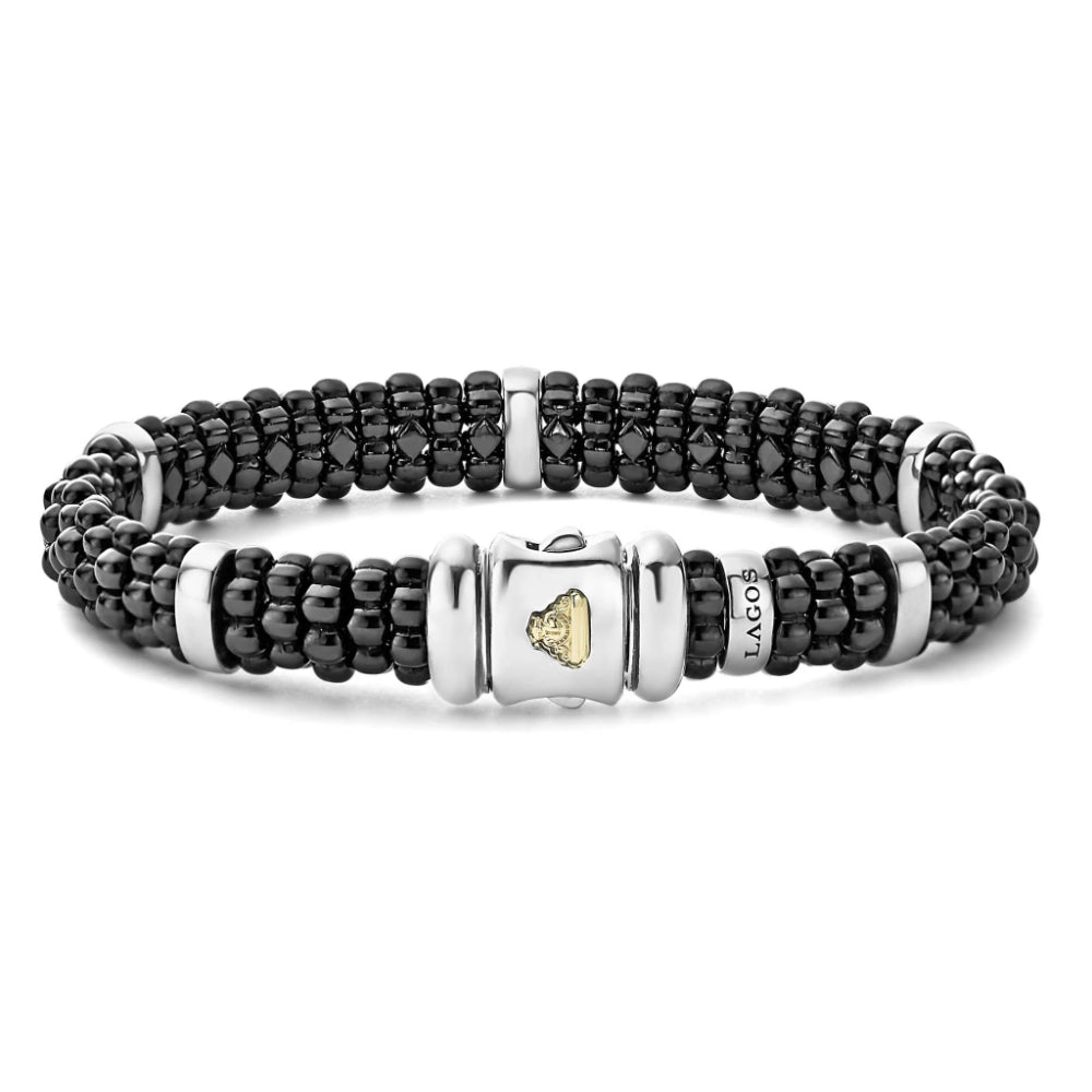 Lagos Black Caviar Silver Station Ceramic Bracelet – Smyth Jewelers