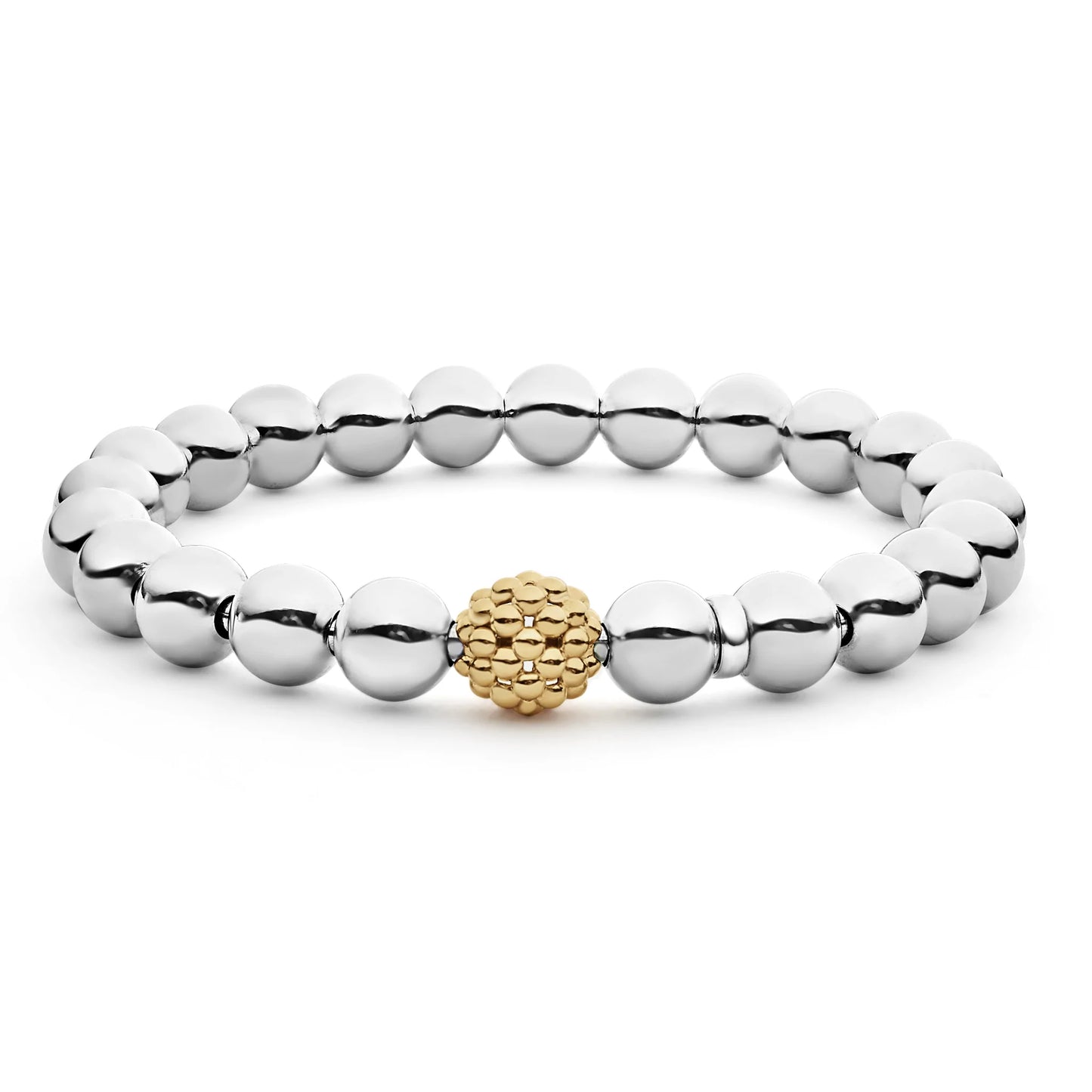 Lagos Signature Caviar Stretch Gold Bead Bracelet