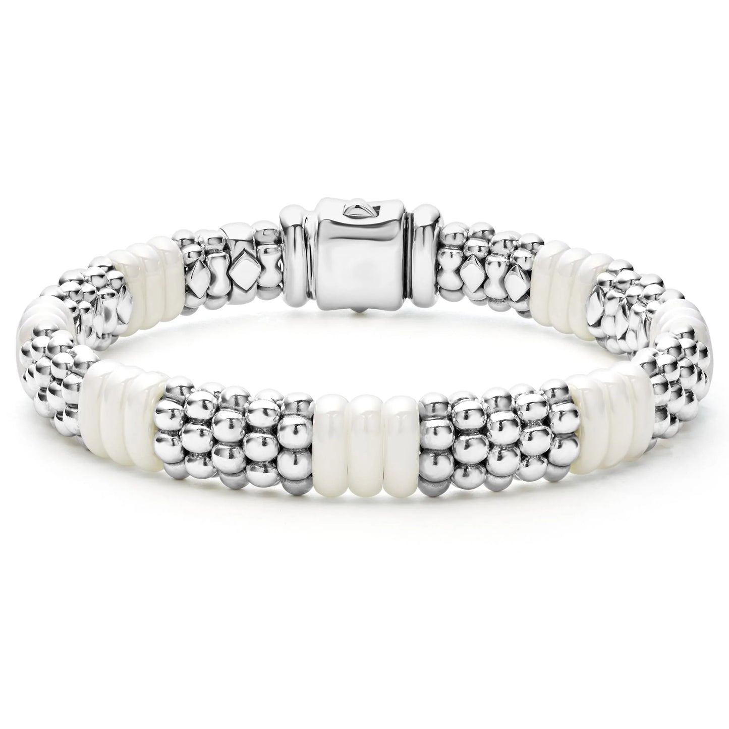 Lagos White Caviar Ceramic Beaded Bracelet