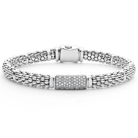 Lagos 6mm Caviar Diamond Bracelet