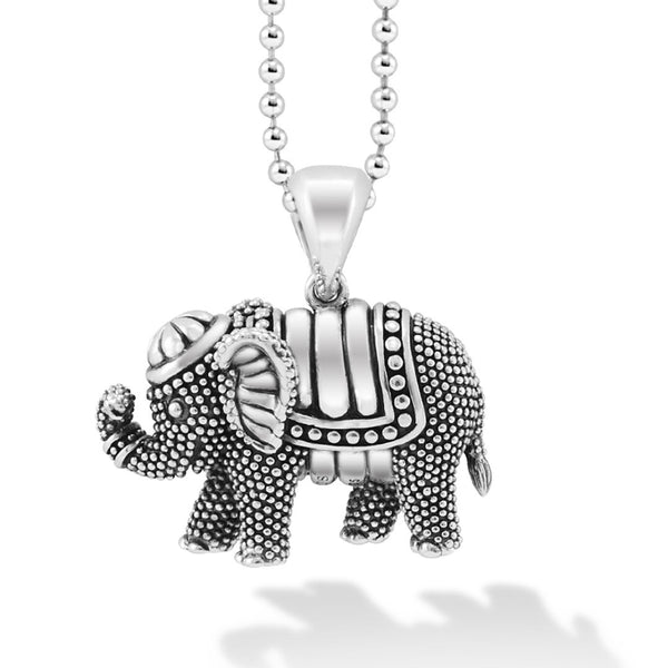 Silver Elephant Pendant Necklace – Uneeka