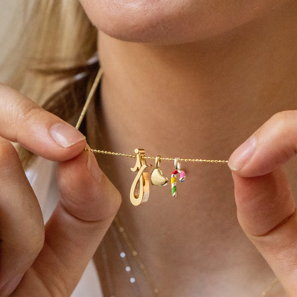 Alex Woo Rainbow Enamel Mini Additions Candy Cane Charm Smyth Jewelers