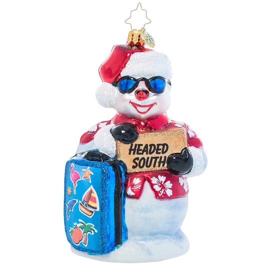 Christopher Radko Out of Office Snowman Ornament