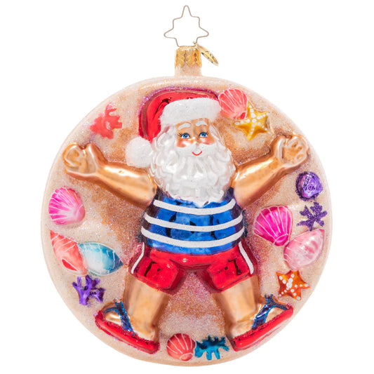 Christopher Radko Beach Cherub Claus Ornament