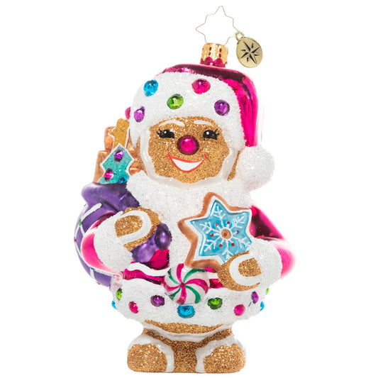 Christopher Radko Gingersnap Santa Ornament