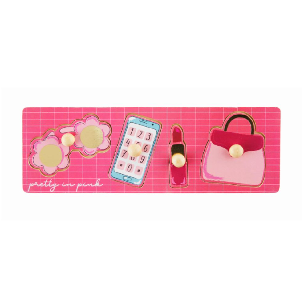 Mud Pie Girly Knob Wood Puzzles