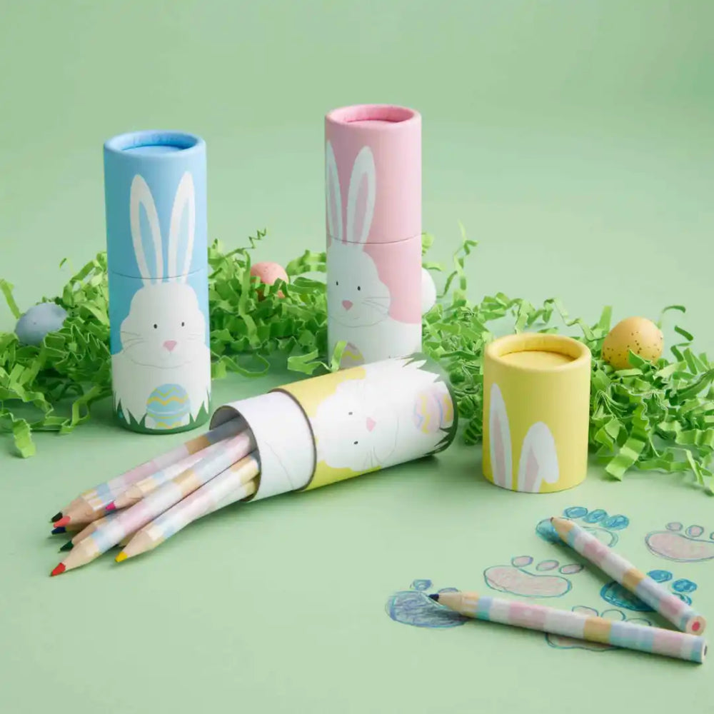 Mud Pie Bunny Colored Pencil Set