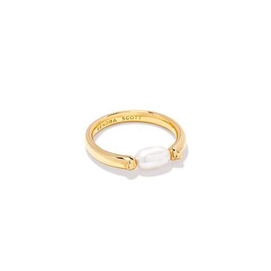 Kendra Scott Leighton Pearl Band Ring