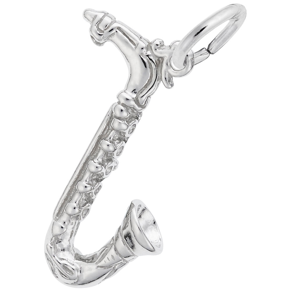 Sterling Silver Saxophone Charm