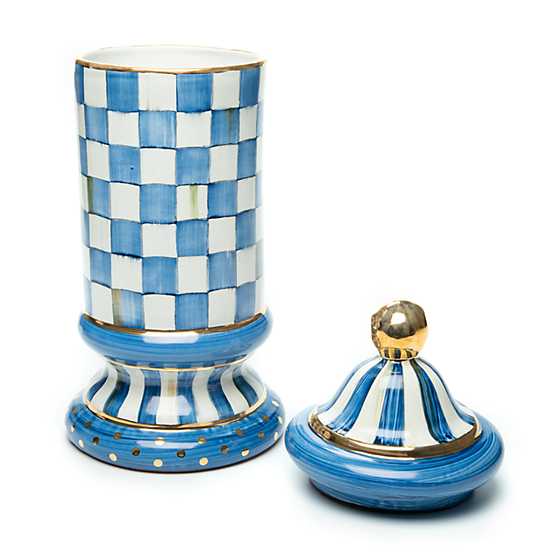Mackenzie-Childs Geo Pot Holders Royal Blue Set of 2 NEW! Kitchen