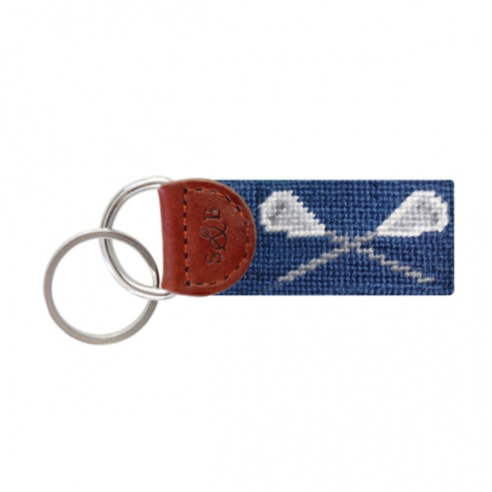 Smathers & Branson Lacrosse Needlepoint Key Fob