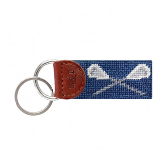 Smathers & Branson Lacrosse Needlepoint Key Fob