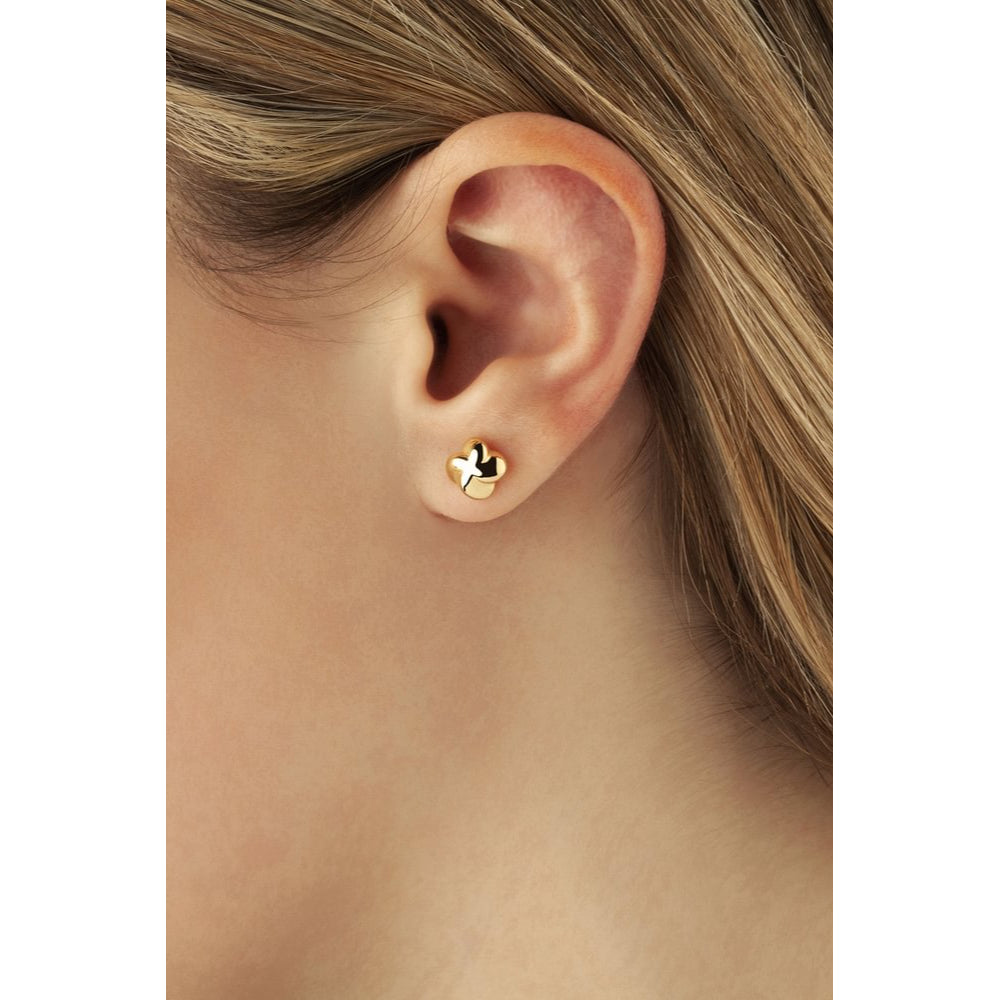 Blue Topaz Tiny Bezel Little Girl's Studs - Desires by Mikolay