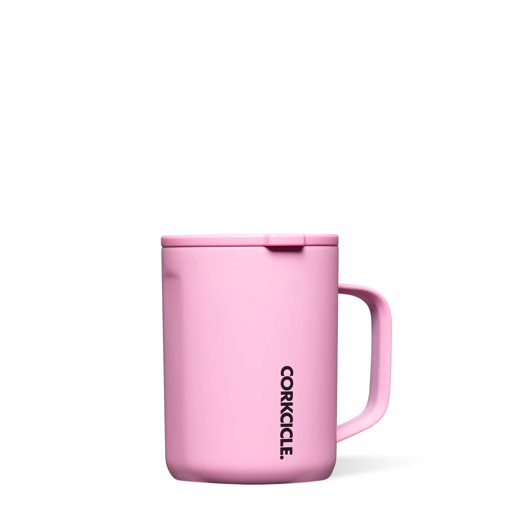 16 oz Coffee Mug in White Rose from Corkcicle, Insulated Travel Mug