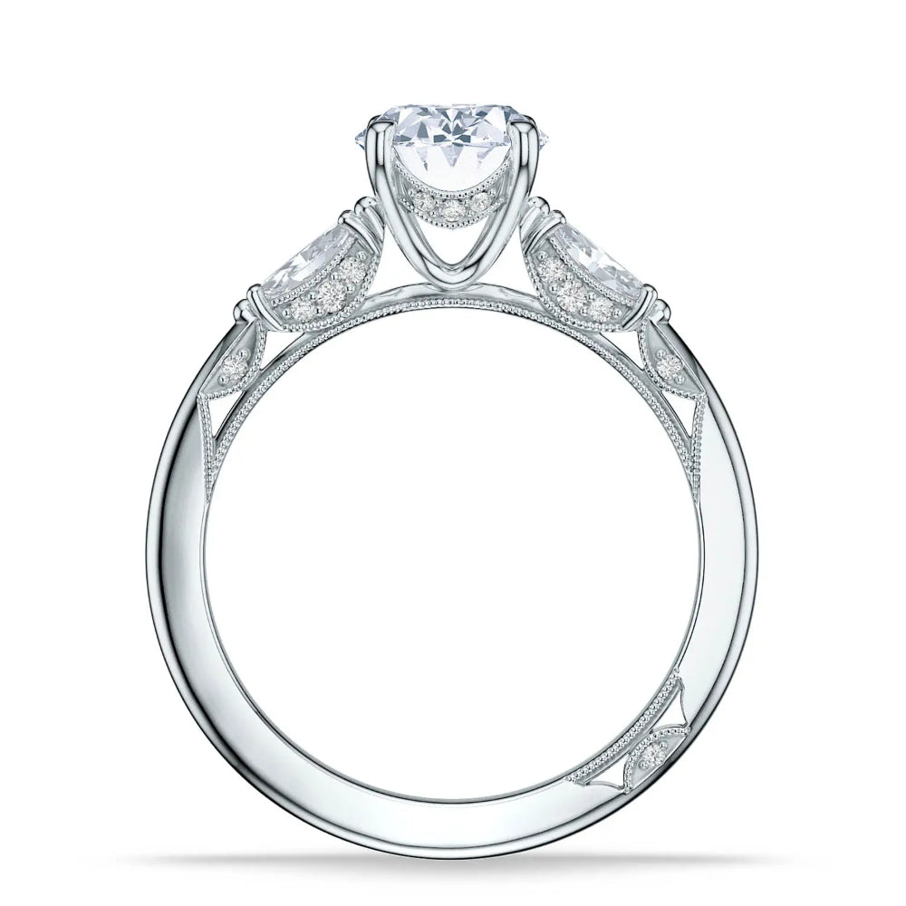 Tacori Simply Tacori 18k Oval 3 Stone Engagement Ring Smyth Jewelers