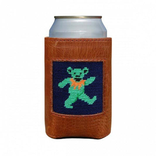 Smathers & Branson Dancing Bear Needlepoint Can Cooler