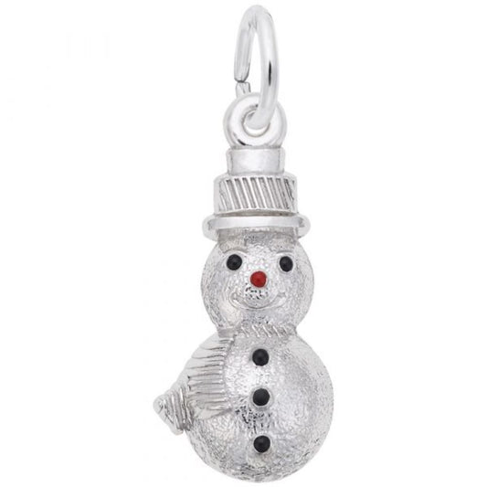 Sterling Silver Snowman Charm