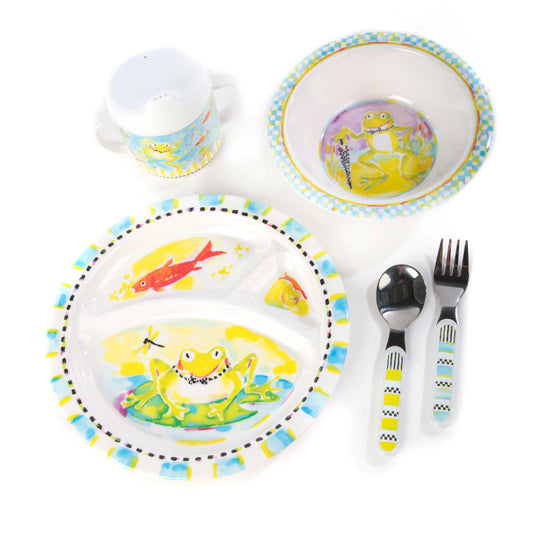 MacKenzie-Childs Toddler's Dinnerware Set - Frog