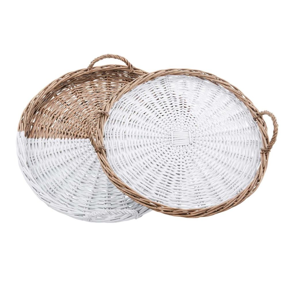 Mud Pie Willow Basket Tray