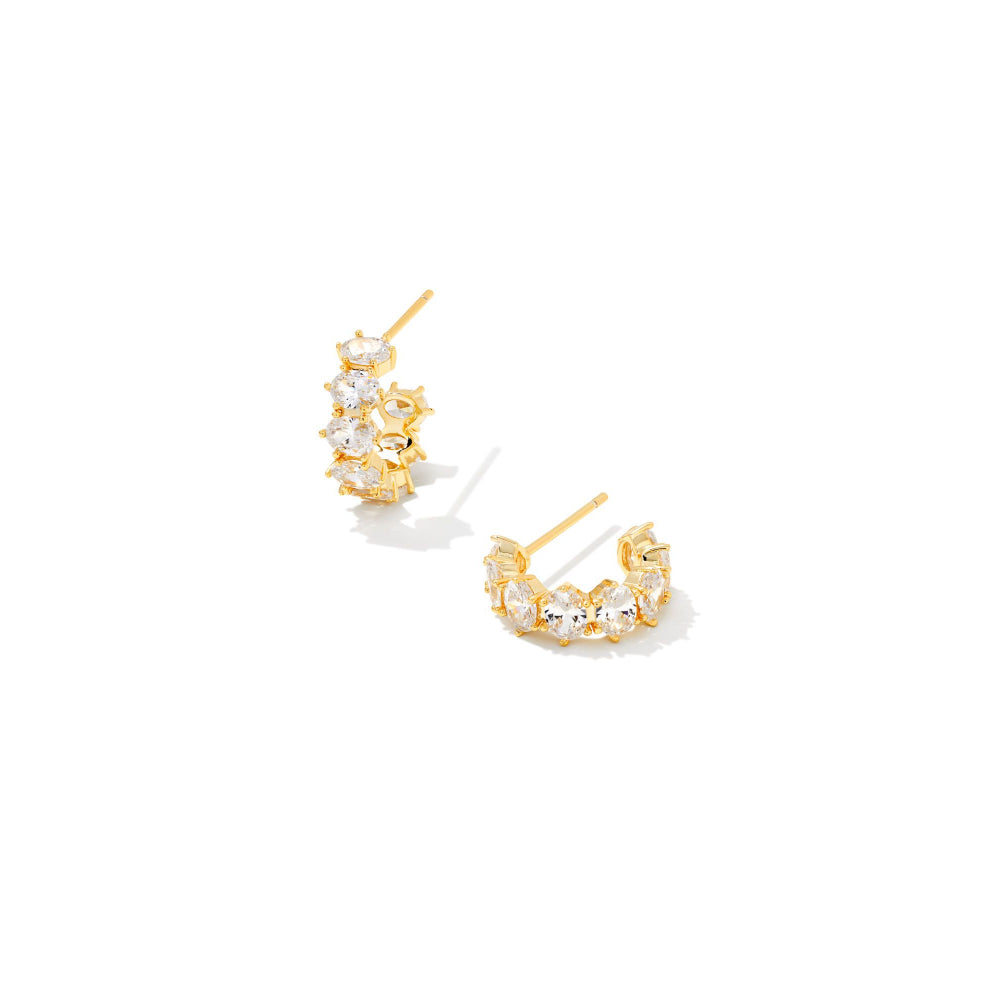 Kendra Scott Cailin Crystal Huggie Earrings