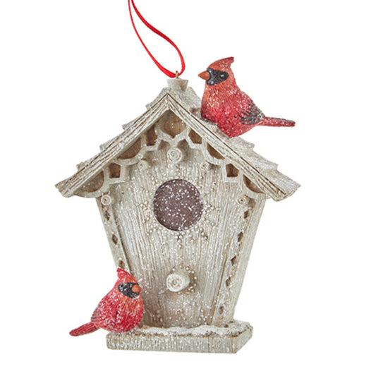 Raz Imports Cardinal and Bird House Ornament