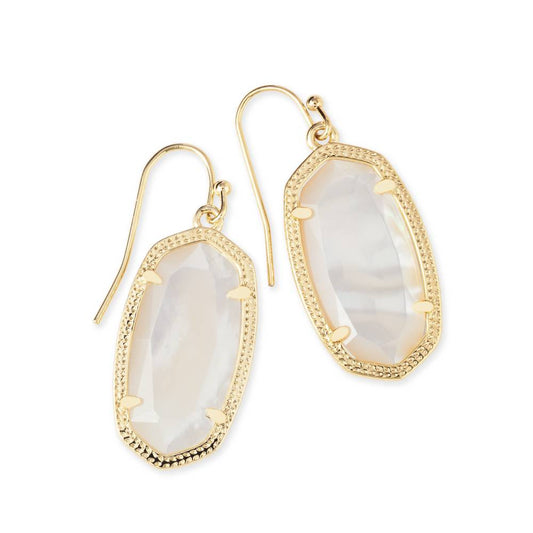 Kendra Scott Dani Drop Earrings in Ivory Mother-of-Pearl