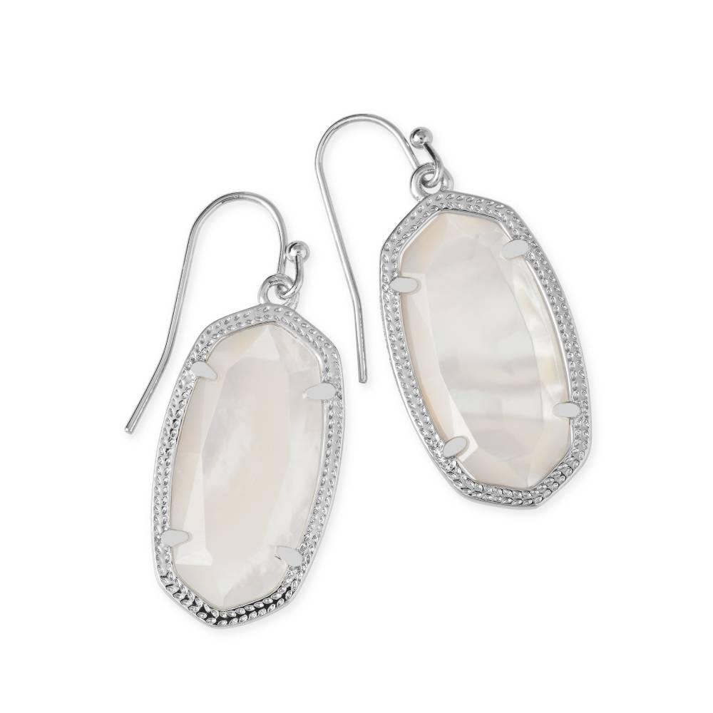 Kendra Scott Dani Drop Earrings in Ivory Mother-of-Pearl