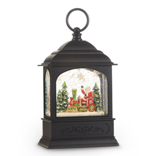 Raz Imports Santa in Train Animated Musical Lighted Water Lantern