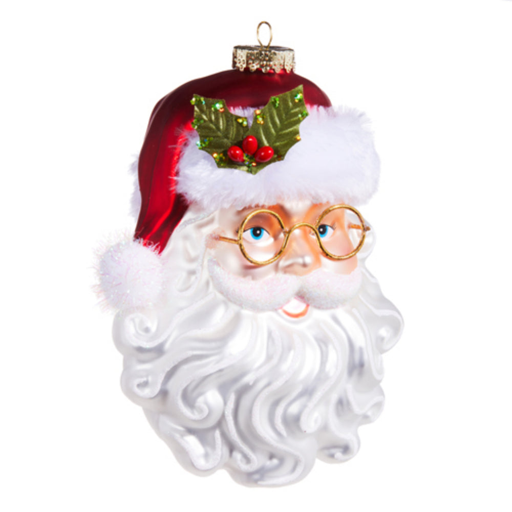 Raz Imports Santa with Glasses Ornament