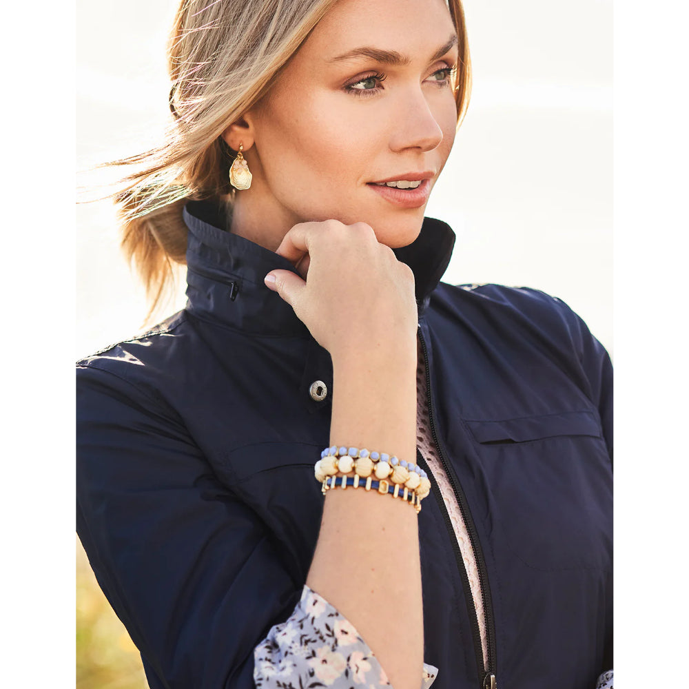 Spartina Maera Stretch Bracelet Blue Chalcedony