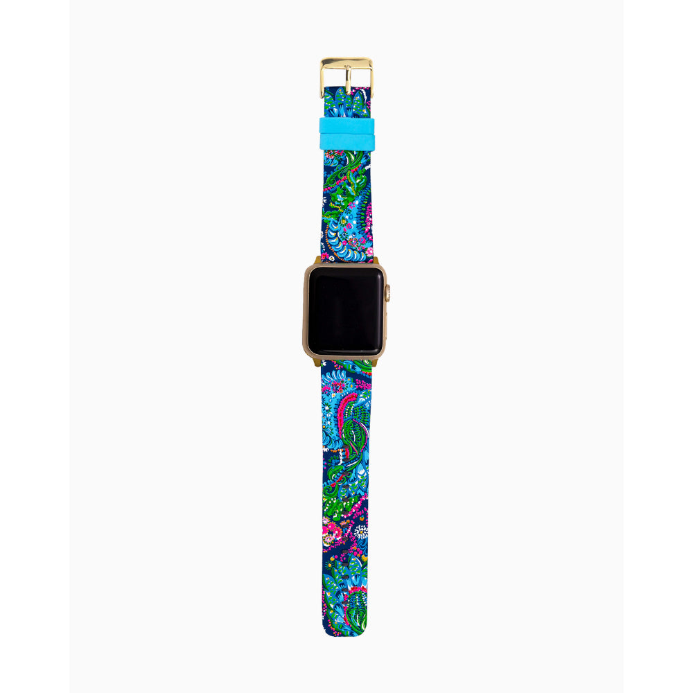 Lilly Pulitzer Silicone Apple Watch Band- Take Me to the Sea